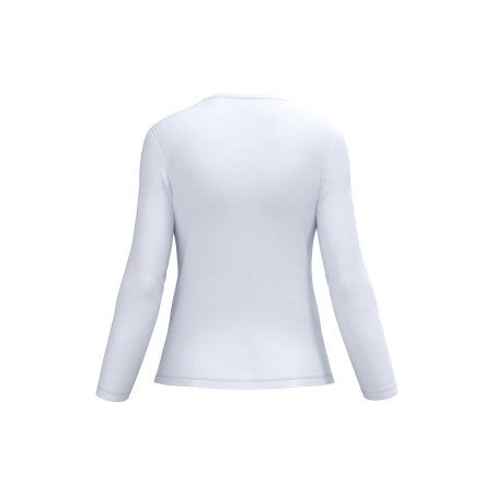 T-shirt col rond manches longues femme