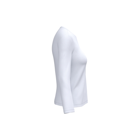 T-shirt col rond manches longues femme