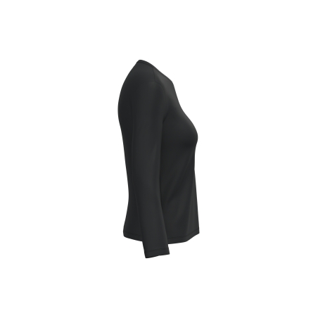 T-shirt col rond manches longues femme