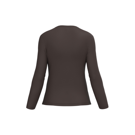 T-shirt col rond manches longues femme