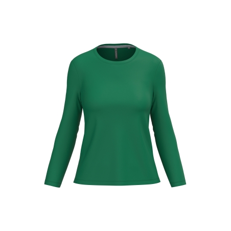 T-shirt col rond manches longues femme