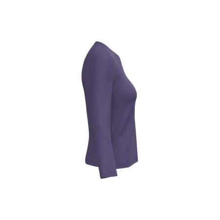 T-shirt col rond manches longues femme