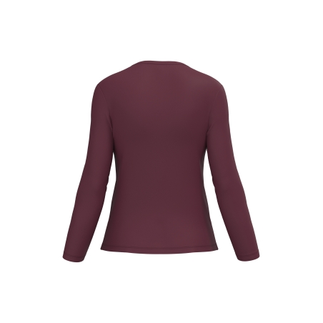 T-shirt col rond manches longues femme