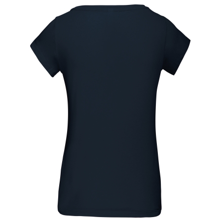 T-shirt col bateau manches courtes femme