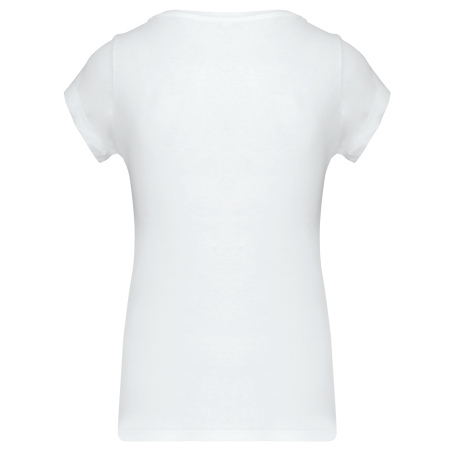 T-shirt col bateau manches courtes femme