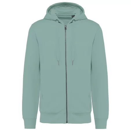 Sweat-shirt french terry écoresponsable zippé à capuche unisexe