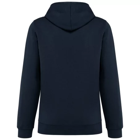 Sweat-shirt à capuche contrastée à motifs unisexe