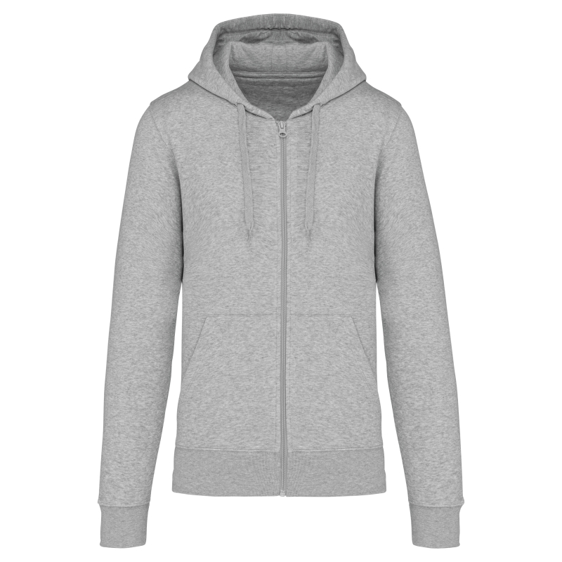 Sweat-shirt écoresponsable zippé à capuche homme