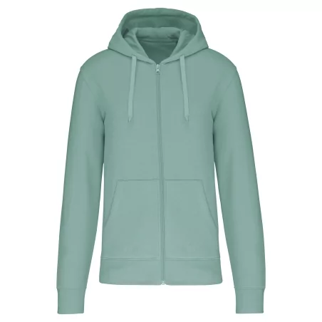 Sweat-shirt écoresponsable zippé à capuche homme