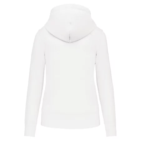 Sweat-shirt écoresponsable zippé à capuche femme