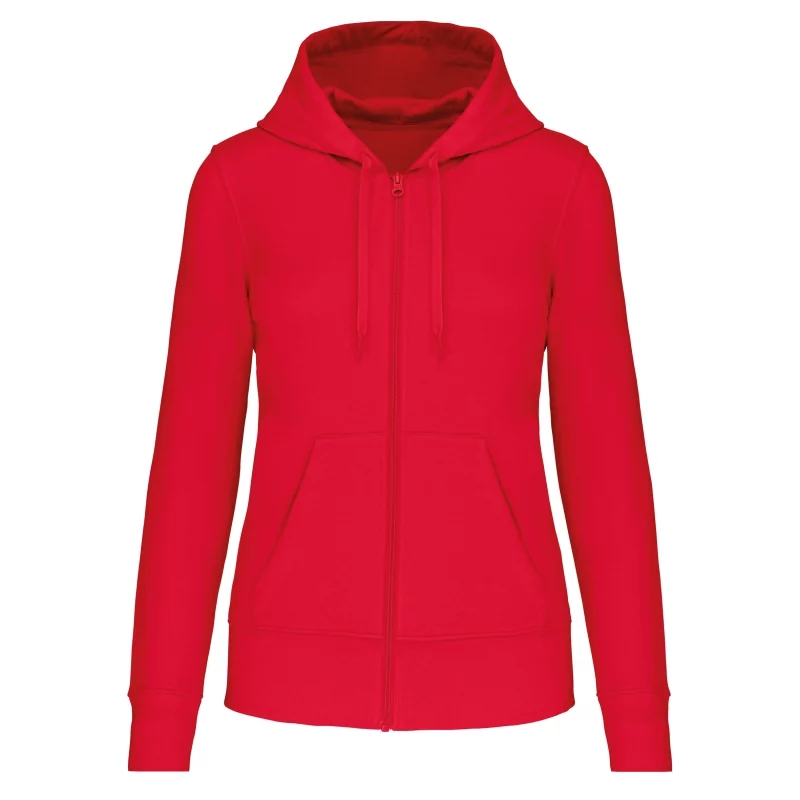 Sweat-shirt écoresponsable zippé à capuche femme