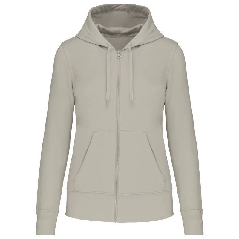 Sweat-shirt écoresponsable zippé à capuche femme