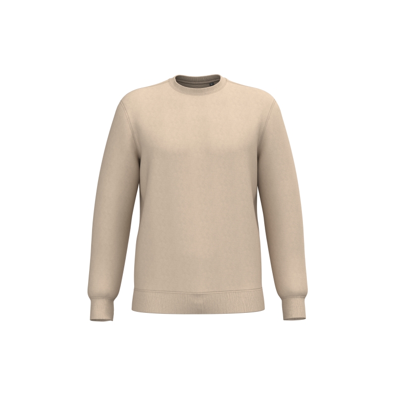 Sweat-shirt recyclé col rond unisexe