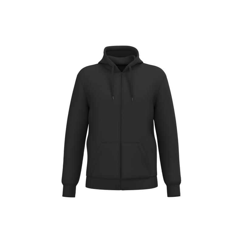 Sweat-shirt recyclé zippé à capuche unisexe