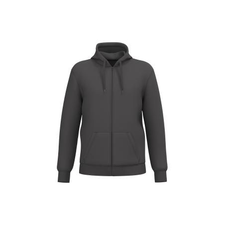 Sweat-shirt recyclé zippé à capuche unisexe