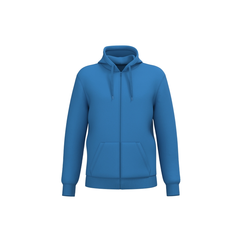 Sweat-shirt recyclé zippé à capuche unisexe