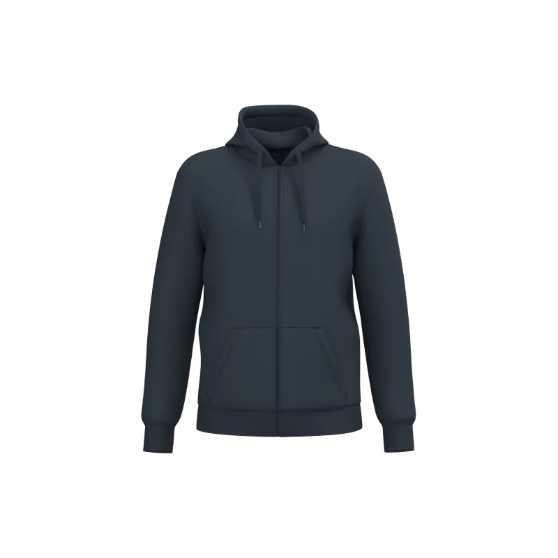 Sweat-shirt recyclé zippé à capuche unisexe