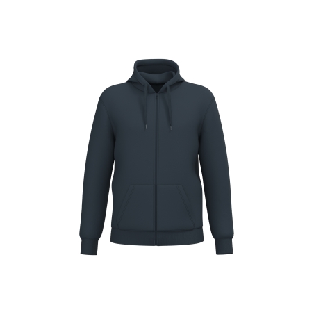 Sweat-shirt recyclé zippé à capuche unisexe