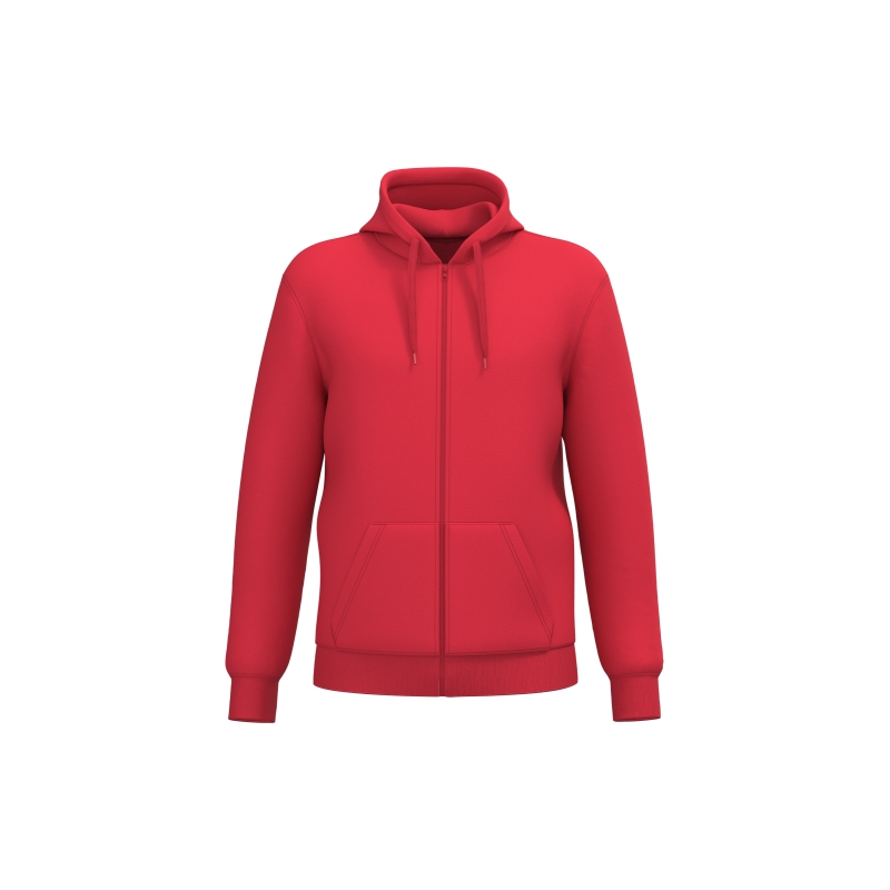 Sweat-shirt recyclé zippé à capuche unisexe