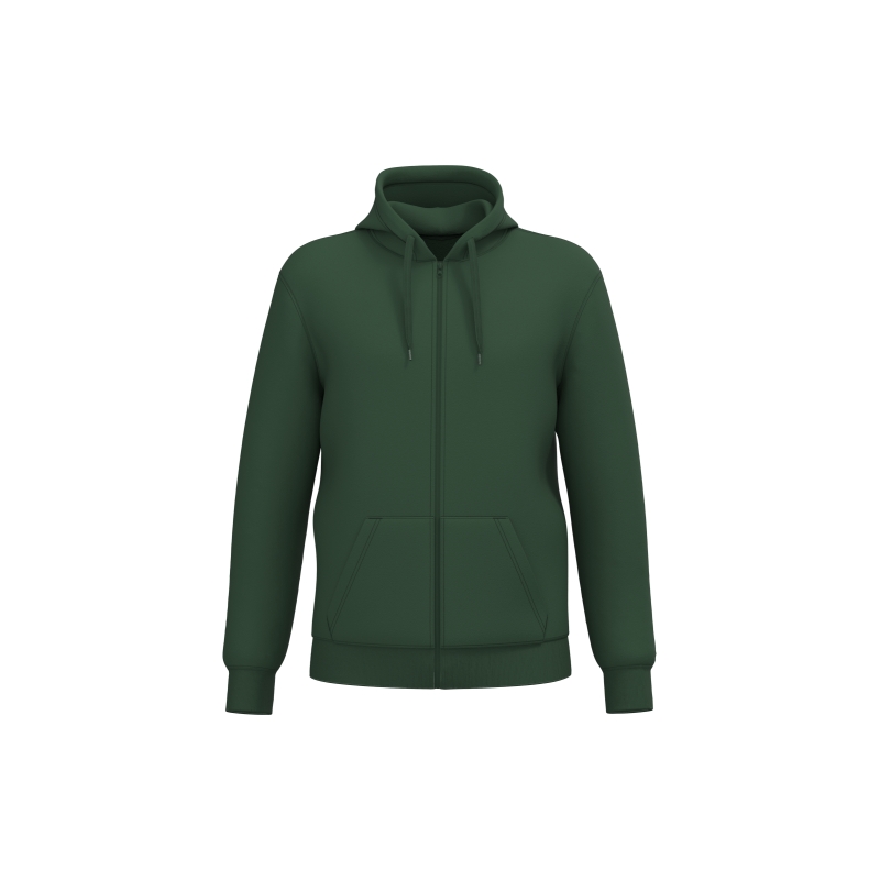 Sweat-shirt recyclé zippé à capuche unisexe