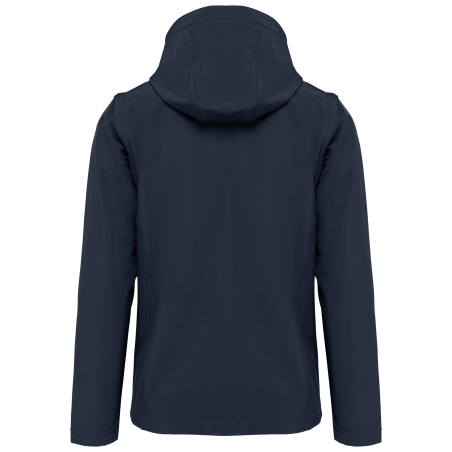 Veste Softshell 3 couches à capuche avec manches amovibles unisexe