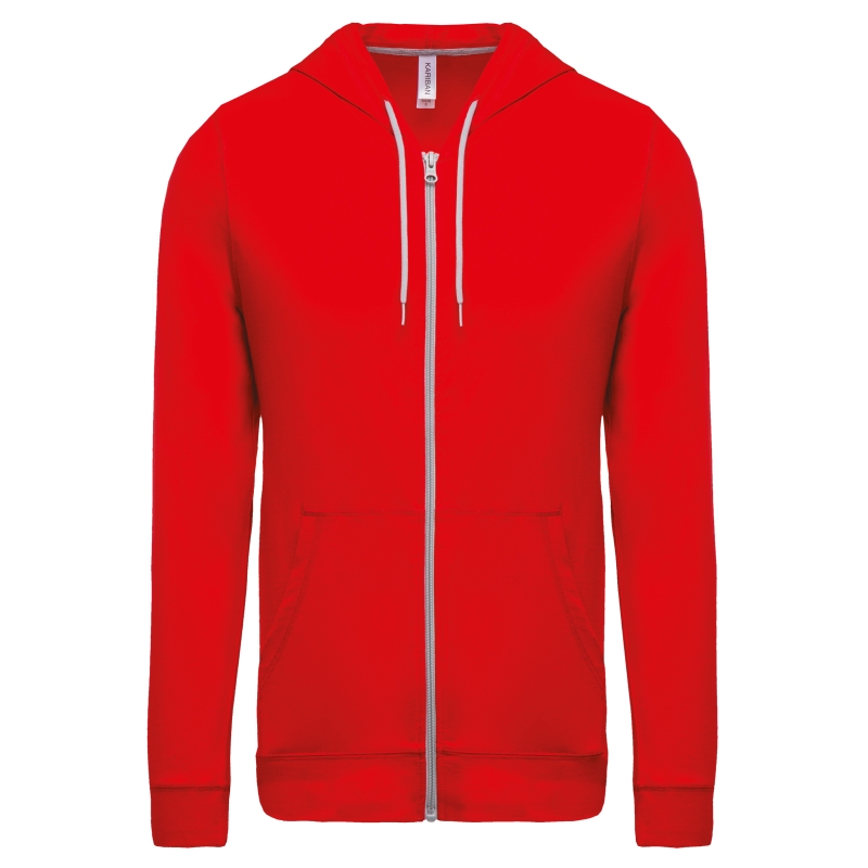 Veste coton légère à capuche