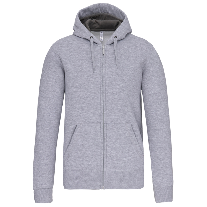 Sweat-shirt zippé capuche unisexe