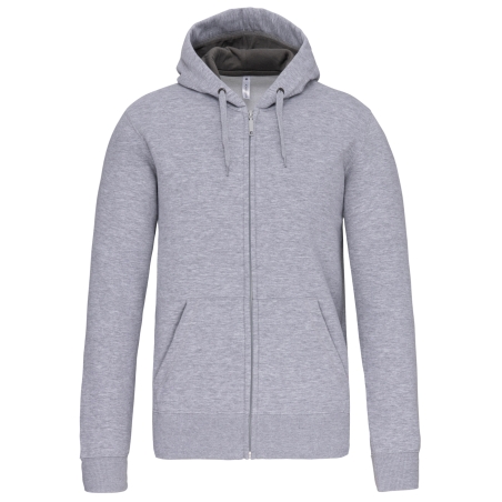 Sweat-shirt zippé capuche unisexe