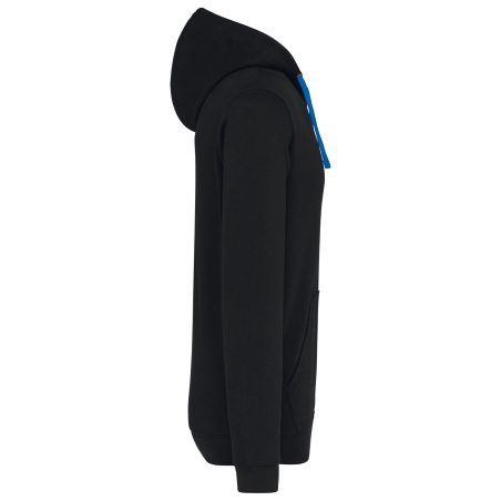 Sweat-shirt capuche contrastée homme