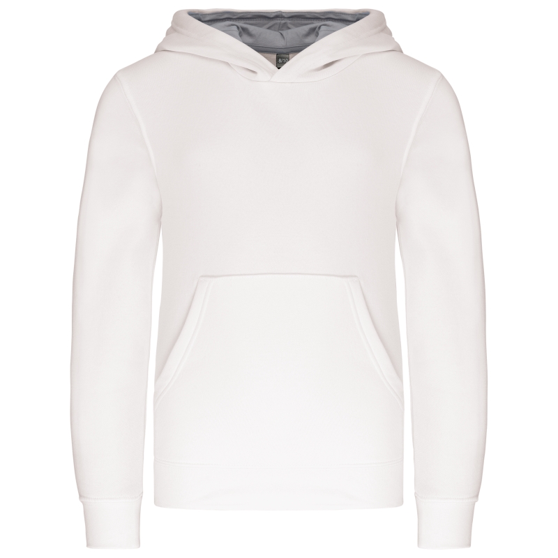 Sweat-shirt capuche contrastée enfant