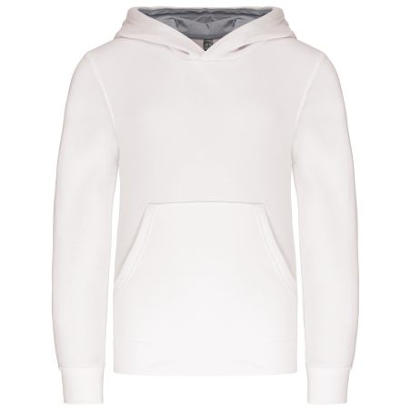 Sweat-shirt capuche contrastée enfant