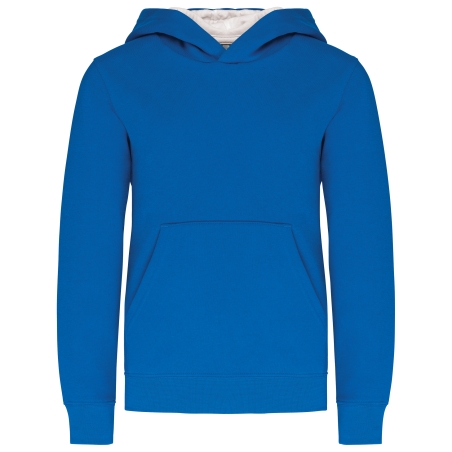 Sweat-shirt capuche contrastée enfant