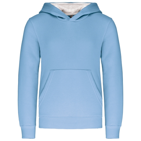 Sweat-shirt capuche contrastée enfant