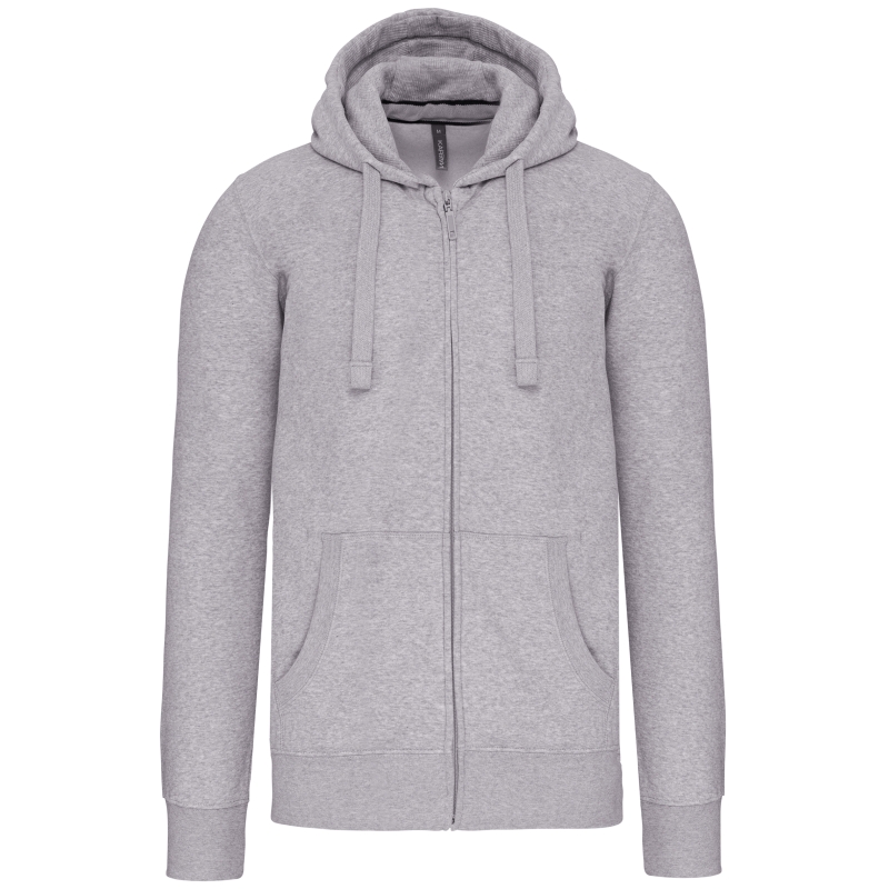 Sweat-shirt zippé capuche homme