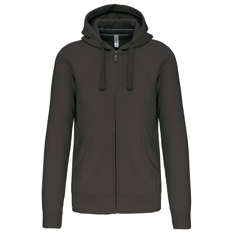 Sweat-shirt zippé capuche homme