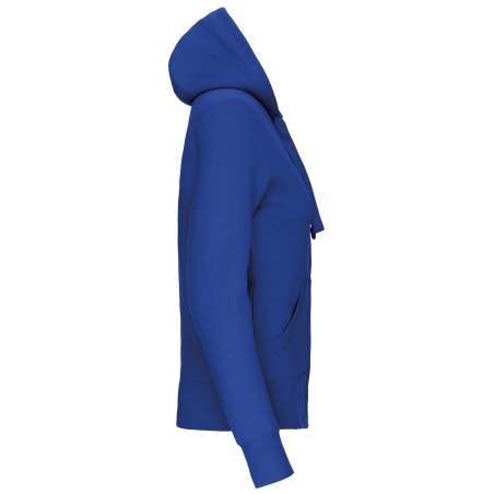 Sweat-shirt zippé capuche femme