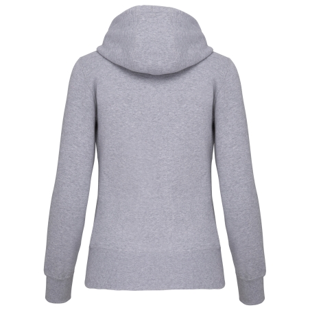 Sweat-shirt zippé capuche femme