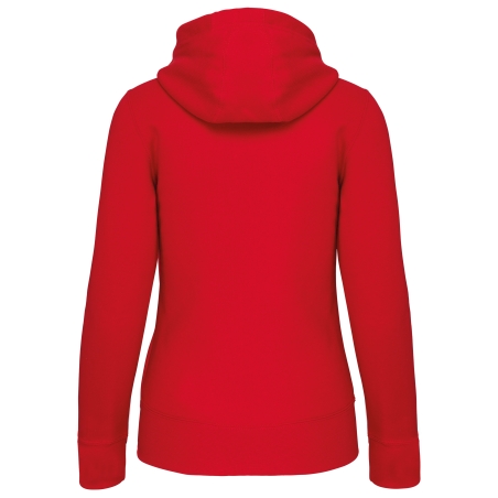 Sweat-shirt zippé capuche femme