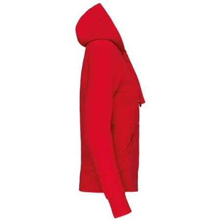 Sweat-shirt zippé capuche femme