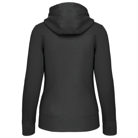 Sweat-shirt zippé capuche femme
