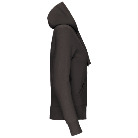 Sweat-shirt zippé capuche femme