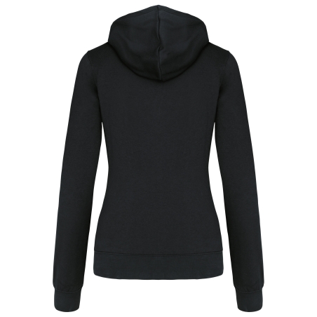 Sweat-shirt capuche contrastée femme