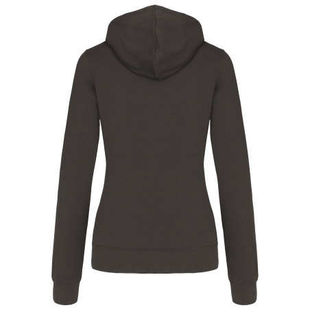 Sweat-shirt capuche contrastée femme