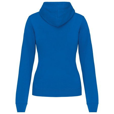 Sweat-shirt capuche contrastée femme