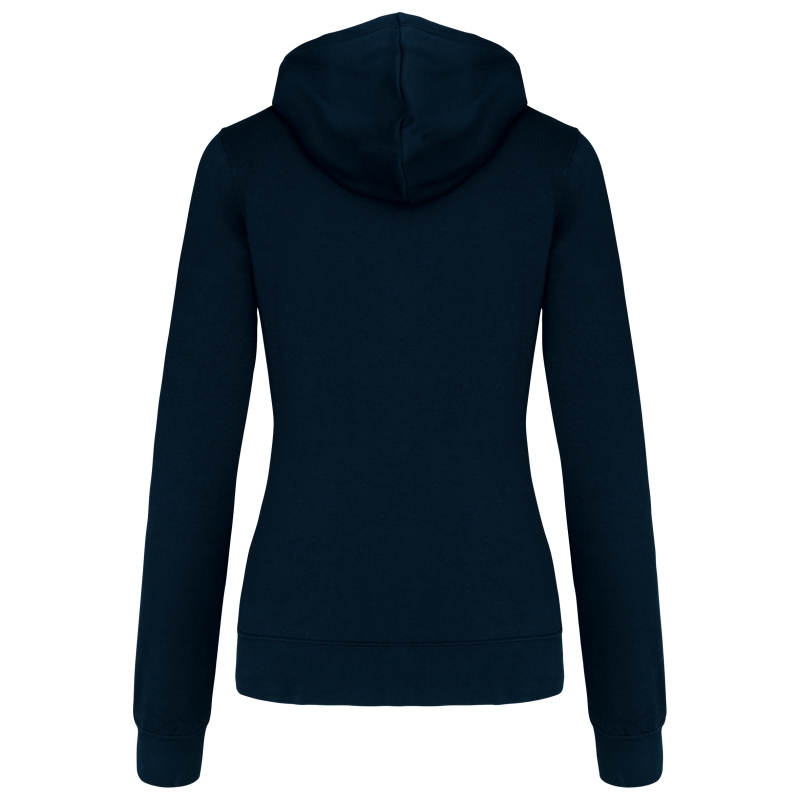 Sweat-shirt capuche contrastée femme