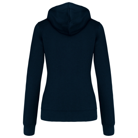 Sweat-shirt capuche contrastée femme
