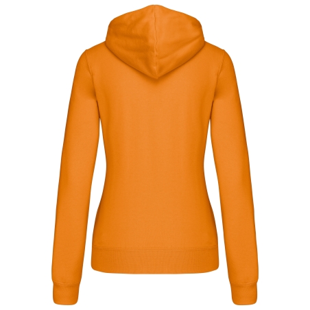 Sweat-shirt capuche contrastée femme