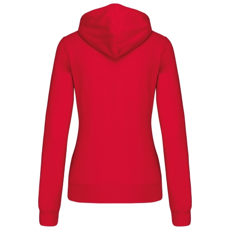 Sweat-shirt capuche contrastée femme