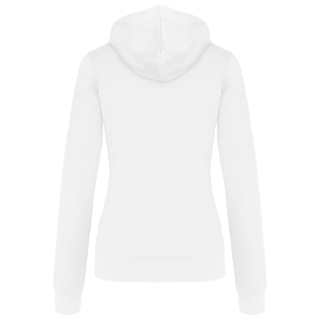 Sweat-shirt capuche contrastée femme