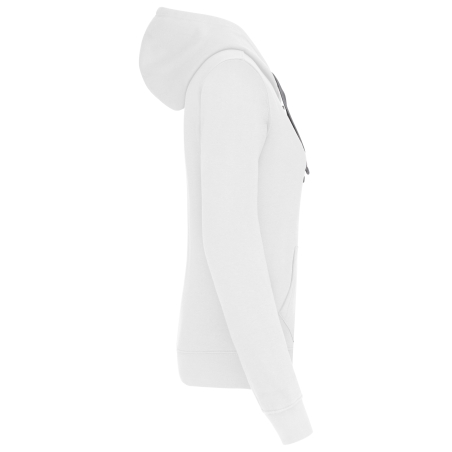 Sweat-shirt capuche contrastée femme